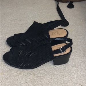 Black low heels